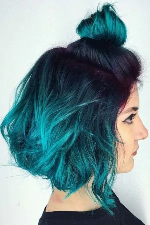 Teal Hair Highlights