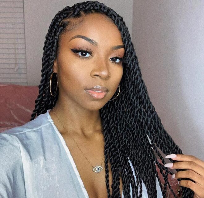 classy kinky twist braids