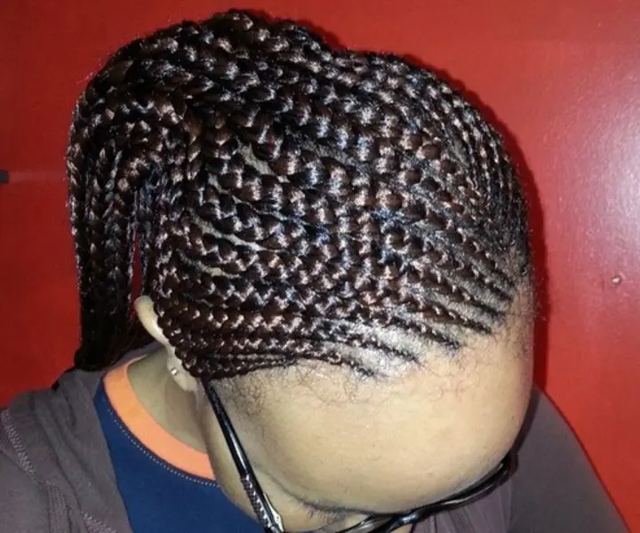 ghana braids ponytail