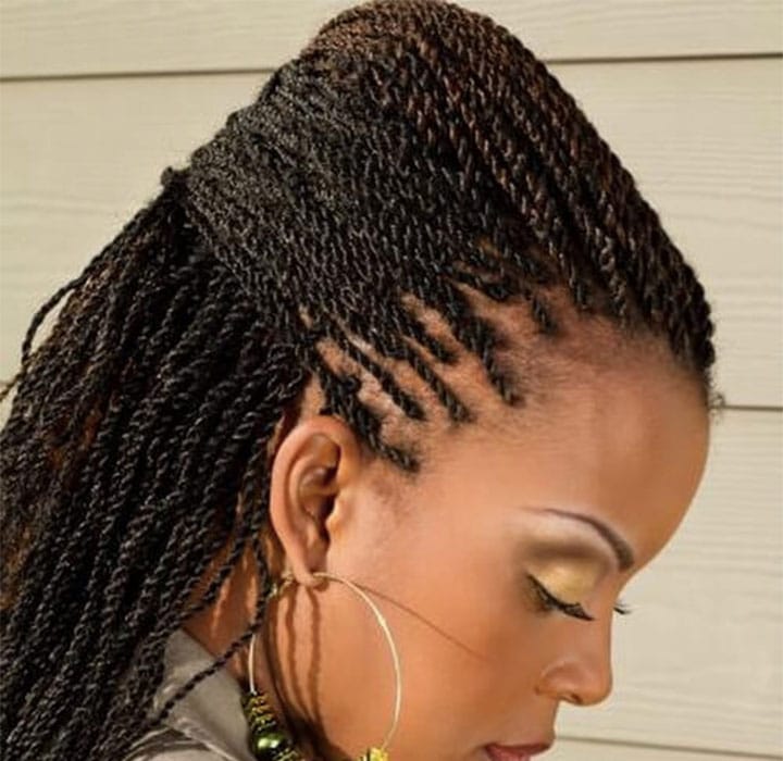 hairstyle thin twist braids