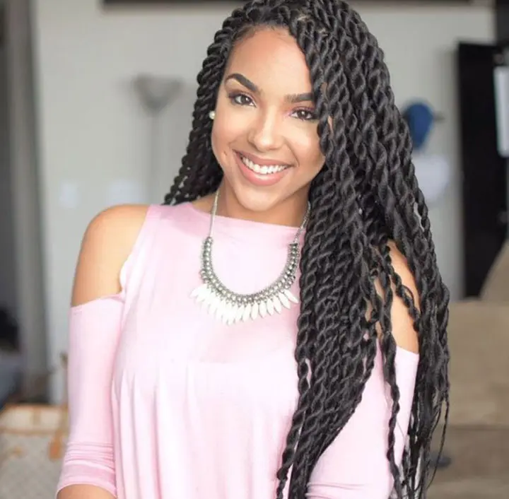 kinky twist braids african hairstyle