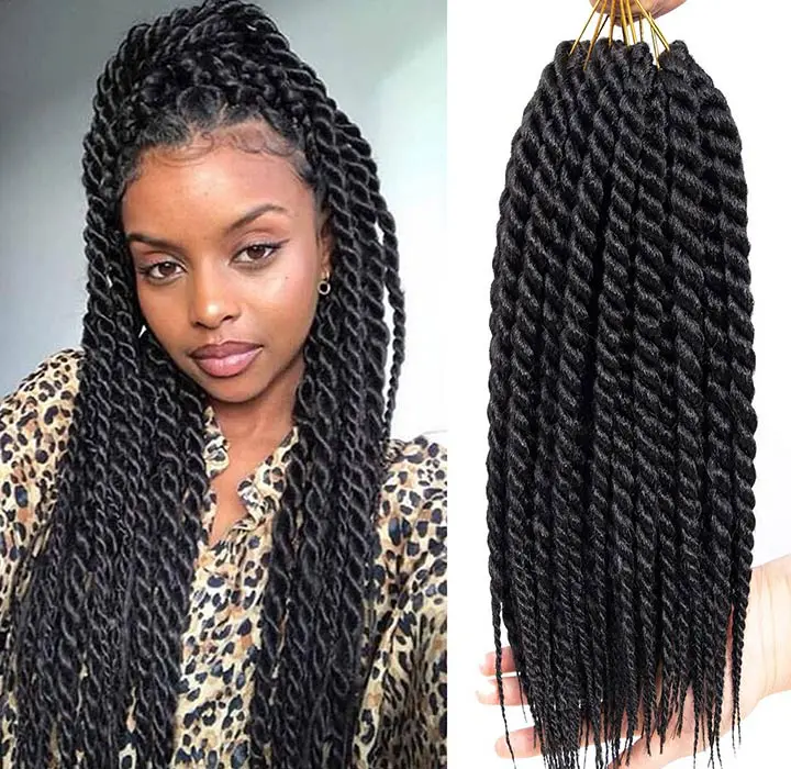 kinky twist braids hair extensions