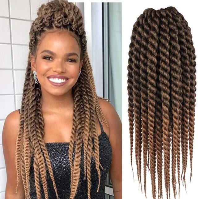 ombre jumbo twist braids hair extensions