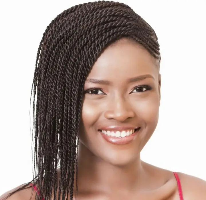 one sided ghana braids