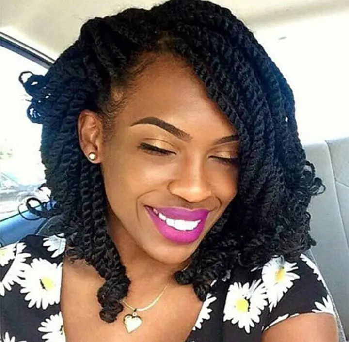 short kinky twists braids