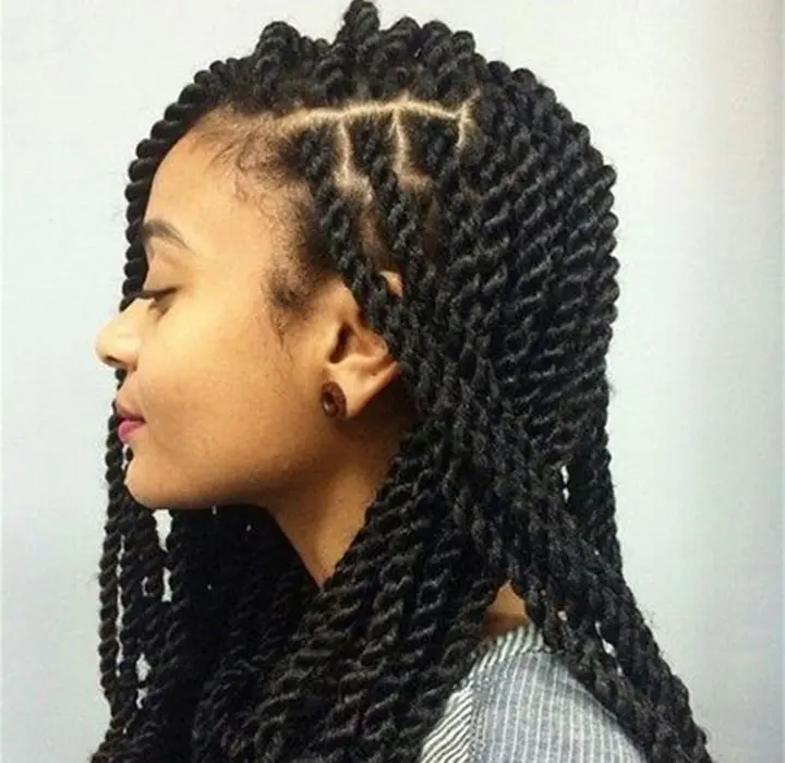 thick african kinky twist braids