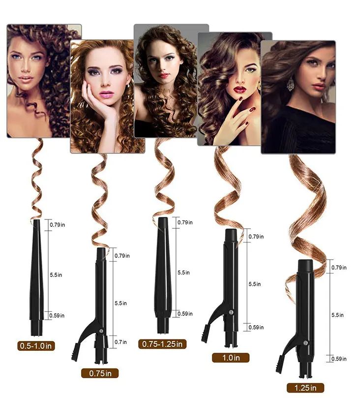 curling iron for long thick hair multiple barrels