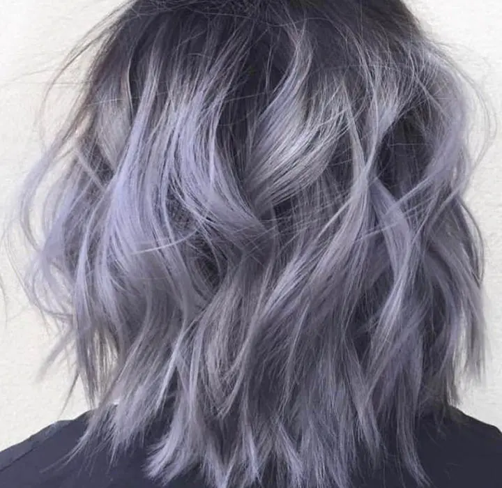 hair highlights grey balayage