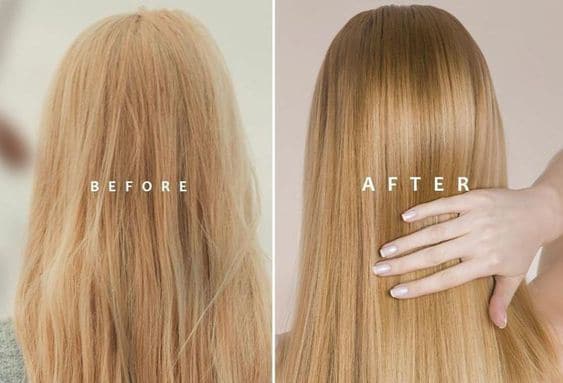 keratin shampoo before and after