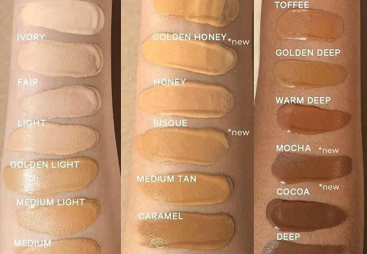 makeup kits different foundation shades