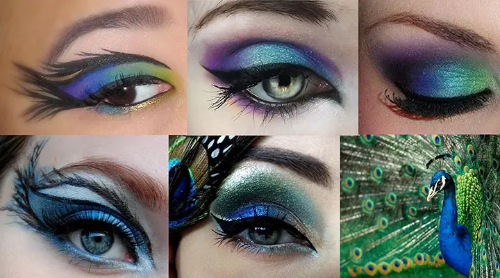peacock eyeliner styles