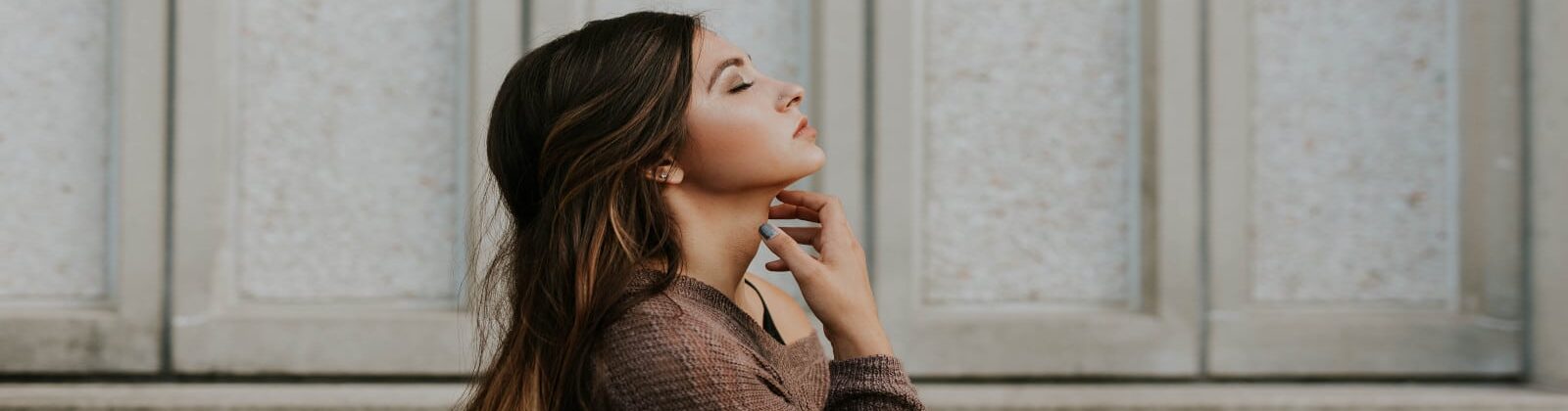 woman with long hair
