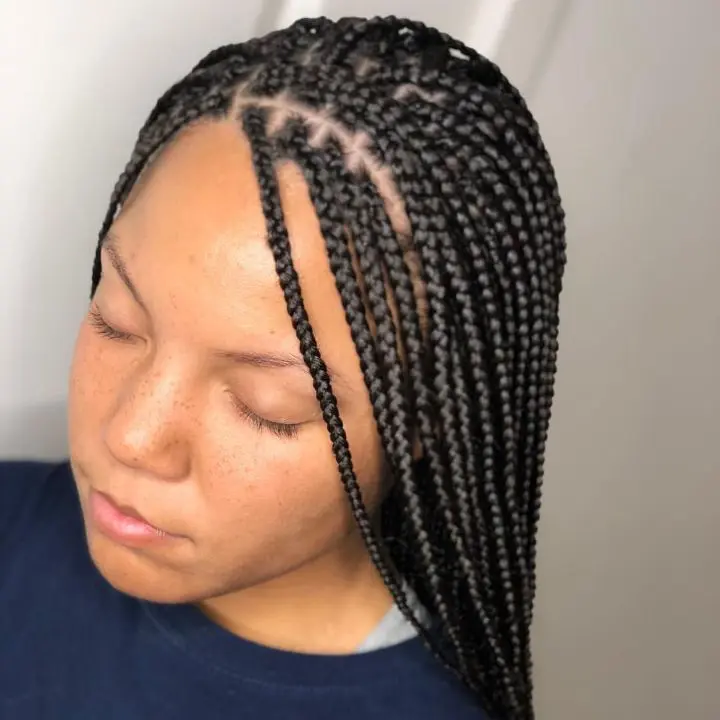 african plaited hair