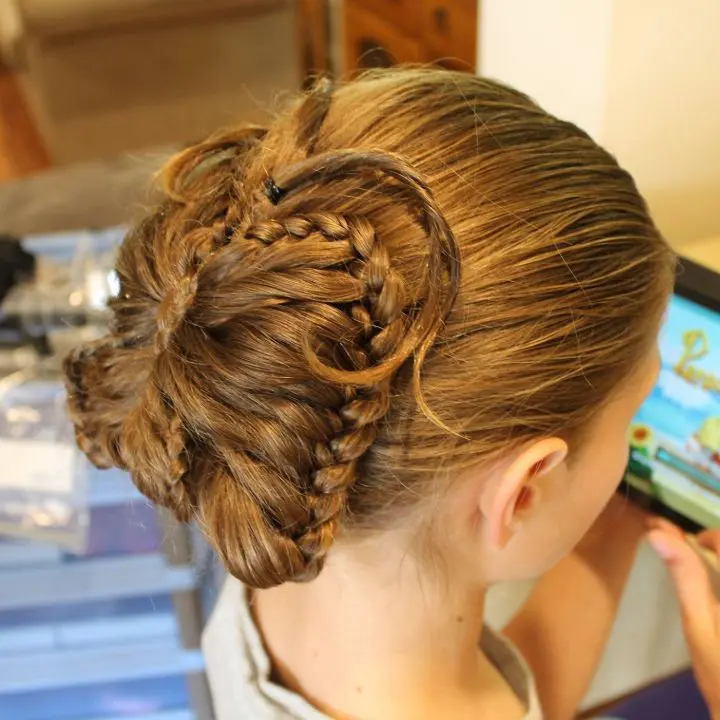 long plaited hair