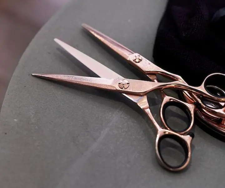 hair cutting scissor handle