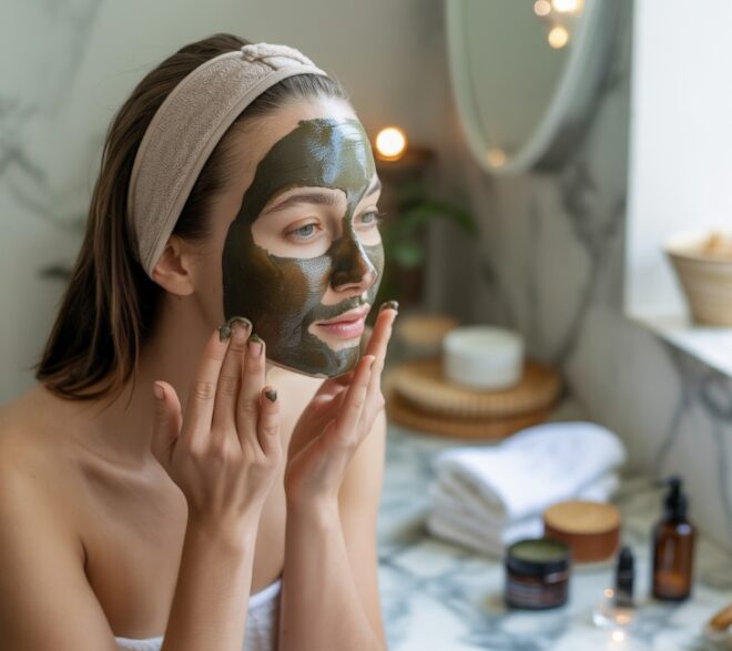 Mud mask helps clear pores Mud mask helps clear pores